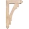 Ekena Millwork Merced Arts and Crafts Smooth Bracket w/ Offset Brace, Douglas Fir, 5 1/2"W x 18"D x 30"H BKT0604X18X30MRC03SDF - alternate 2